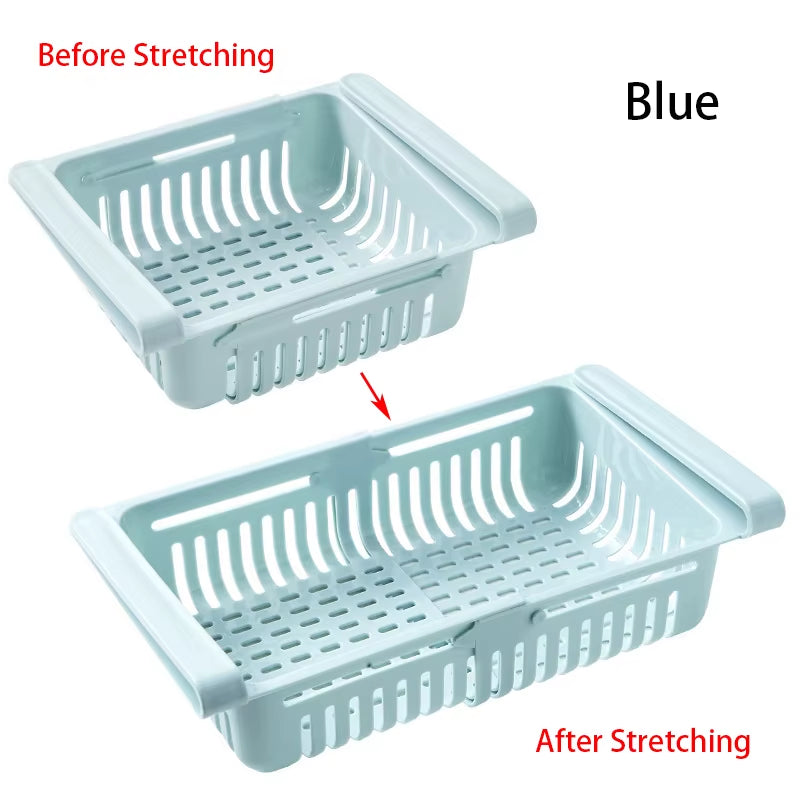 Hanging Kitchen Organizer Refrigerator Egg Fruit Storage Box Drawer Baskets Kitchen Accessories Fridge Organizer Shelf