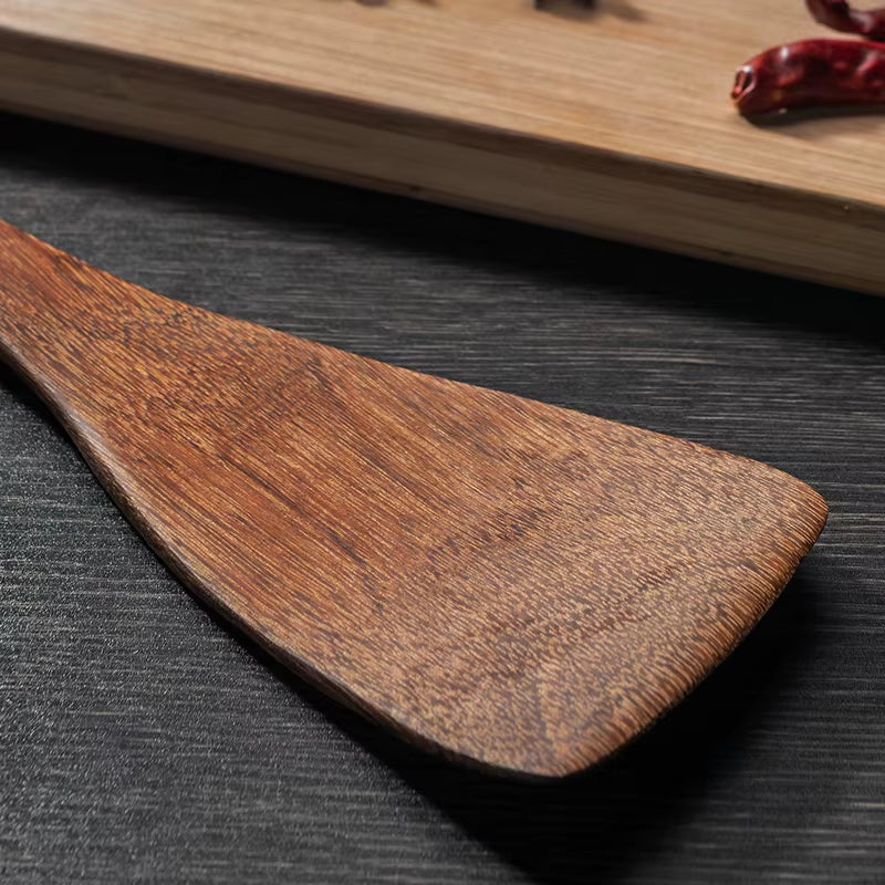 Kitchen Utensils Set Non-Stick Cookware for Kitchen Wooden Handle Soup Spoon Spatula Rice Spoon Shovel Kitchen Accessories