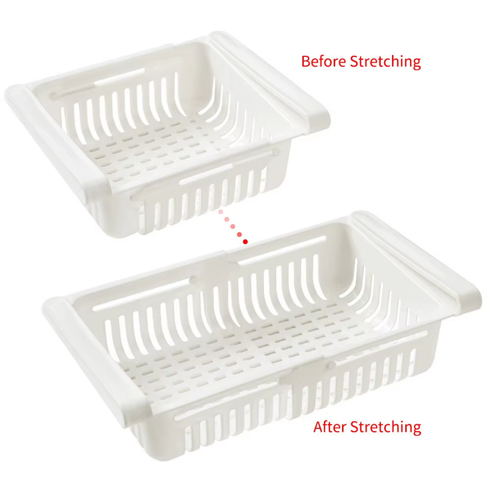 Hanging Kitchen Organizer Refrigerator Egg Fruit Storage Box Drawer Baskets Kitchen Accessories Fridge Organizer Shelf