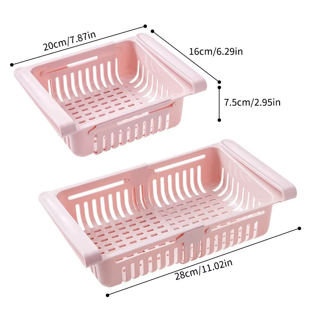 Hanging Kitchen Organizer Refrigerator Egg Fruit Storage Box Drawer Baskets Kitchen Accessories Fridge Organizer Shelf