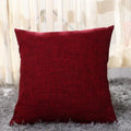 Set of 2 Linen Throw Pillow Covers 18 Inch Burlap Square Farmhouse Throw Pillow Cases for Chair Sofa Bed Car Couch Sofa Decor